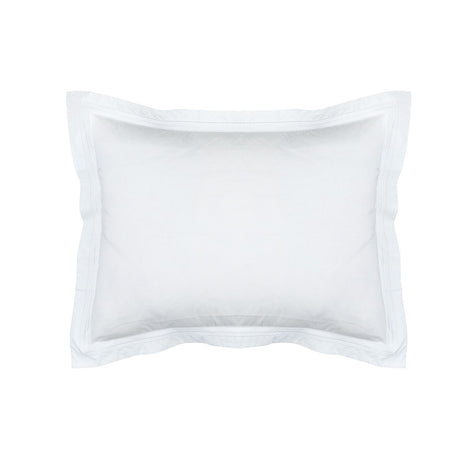 Fig Linens - Lili Alessandra Bedding - Bella White Standard Sham