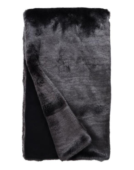 Graphite Mink Faux Fur Throw by Fabulous Furs | Fig Linens