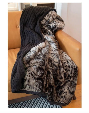 Mink discount knitted throw