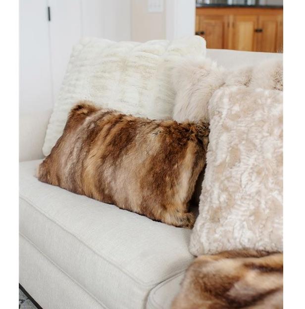 Best faux fur pillows best sale