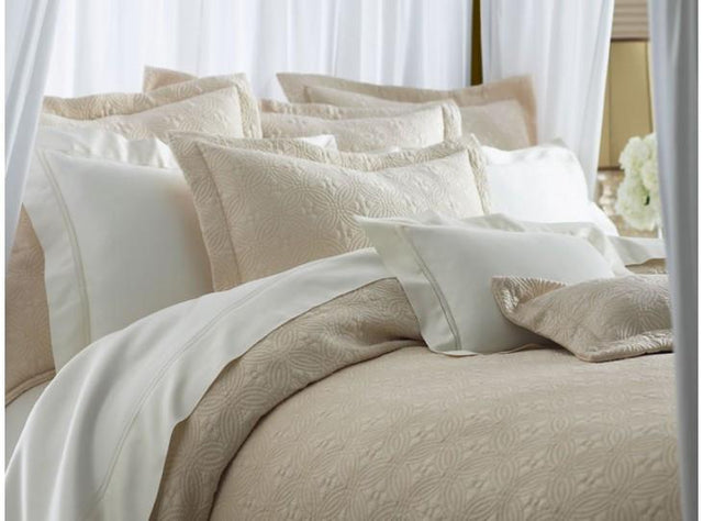 Lucia Matelassé Coverlet & Shams by Peacock Alley | Fig Linens