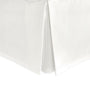 Cream Bed Skirt - Diamond pique bone bedskirt by Matouk Fine Linens at Fig Linens and Home