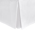 White Bed Skirt - Diamond pique white bedskirt by Matouk Fine Linens at Fig Linens and Home