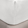 Box Spring Cover - Matouk Diamond Pique White Box Spring Covers