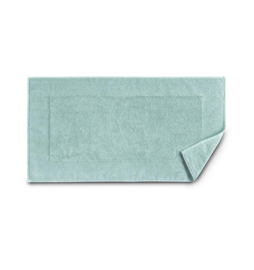 Square Honeycomb Bath Rug in Aqua