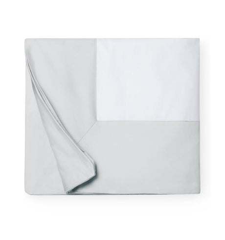 Casida Bedding by Sferra - Fig Linens, Lunar gray duvet cover