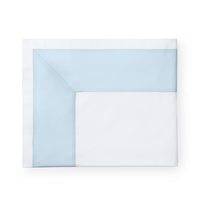 Thumbnail for Casida Bedding by Sferra - Fig Linens - powder blue flat sheet