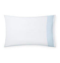 Thumbnail for Casida Bedding by Sferra - Fig Linens, powder blue pillowcase