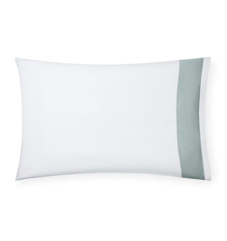 Casida Bedding by Sferra - Fig Linens, sea green pillowcase