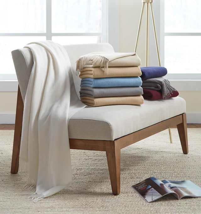 Dorsey 100% Cashmere Throws by Sferra Fine Linens