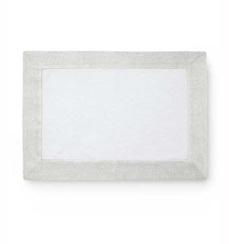 Sferra Table Linen Filetto Placemats - silver