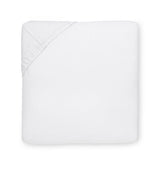 Giza 45 - Percale Bedding Collection by Sferra | Fig Linens - White fitted sheet