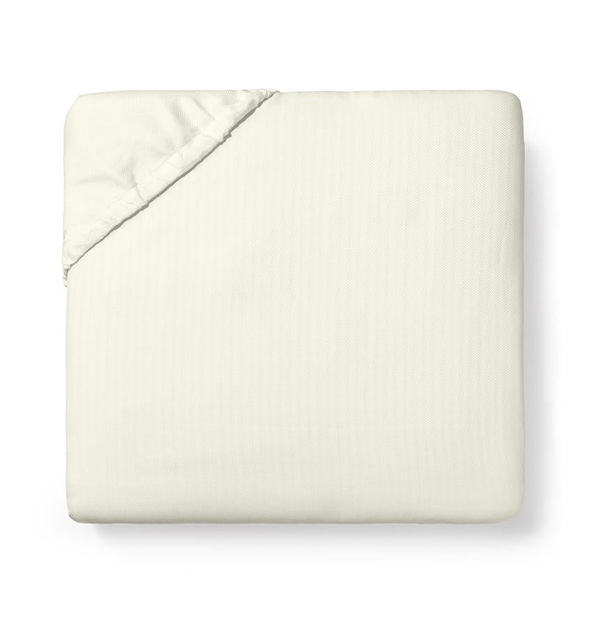 Tesoro Ivory Fitted Sheet - Sferra Linens