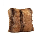 Square Red Fox Faux Fur Pillows by Fabulous Furs | Fig Linens