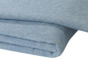 Italian Herringbone Blue Denim Throw by Lands Downunder