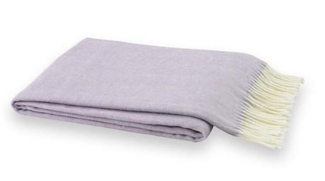 Italian Herringbone Lilac Throw by Lands Downunder